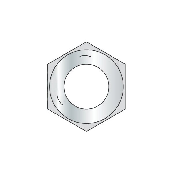 Newport Fasteners Hex Nut, 1-1/4"-12, Steel, Grade 5, Zinc Plated, 1-1/16 in Ht, 65 PK 472058 - main